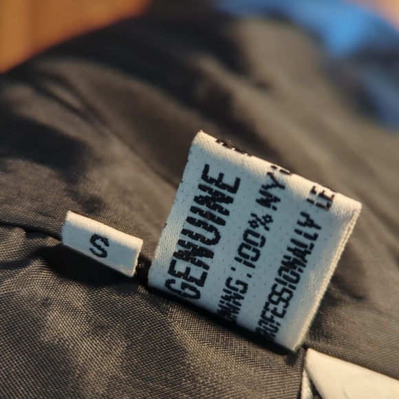 Vtg 80s Michelle Stuart black leather sleek witchy matrix maxi trenchcoat. Sz S - Picture 8 of 12